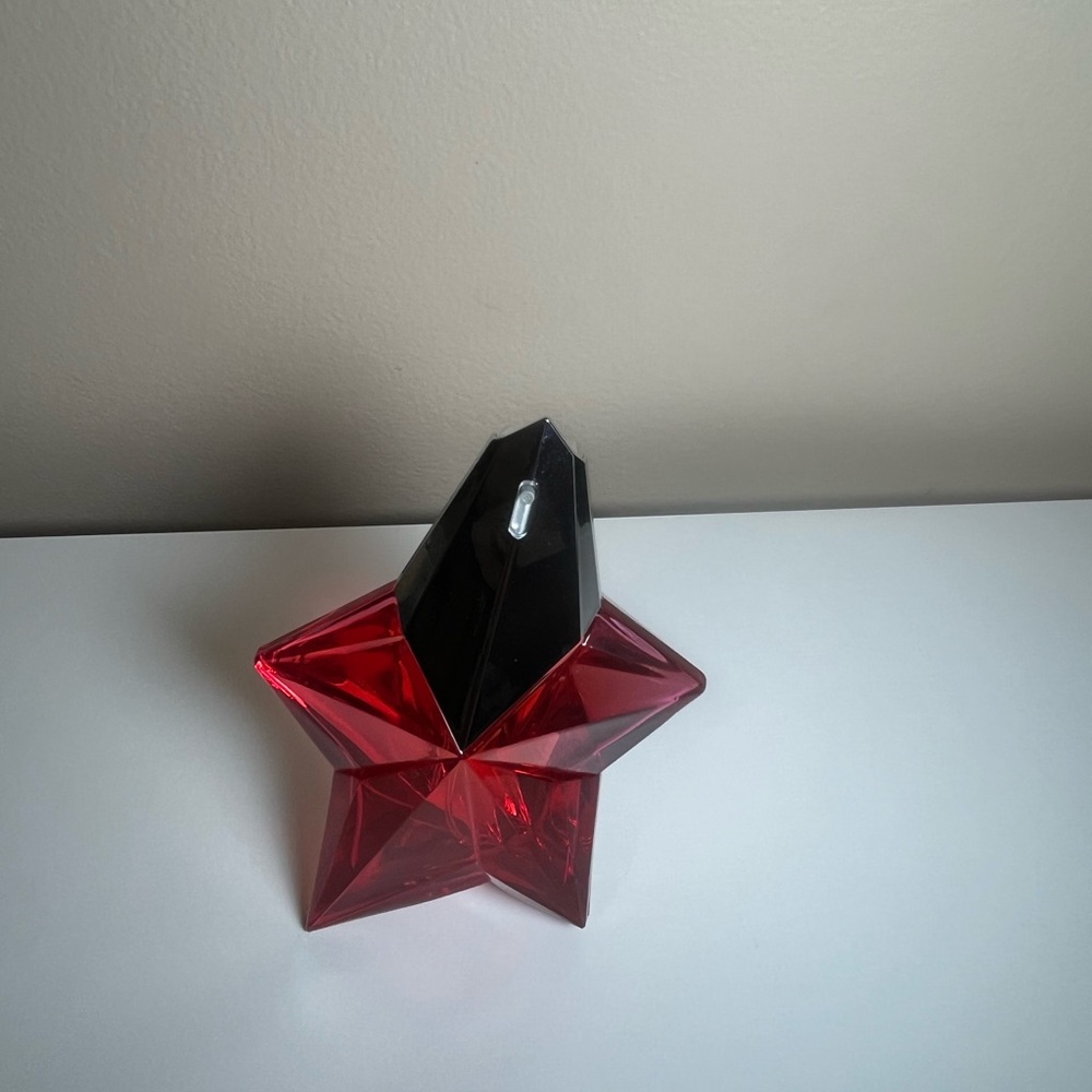 Star-Shaped Red & Black Perfume Bottle